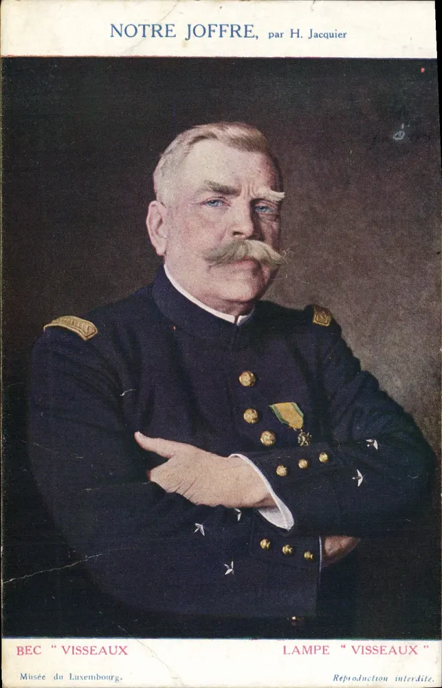 Nosso Joffre, por H. Jacquier — reprodução do Museu do Luxembourg — edição Bec Visseaux - Frente