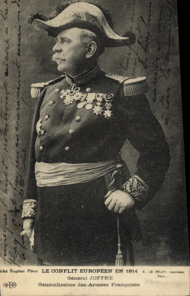 Geral Joffre — O conflito europeu em 1914 — E. Le Deley, impressor, Paris - Frente