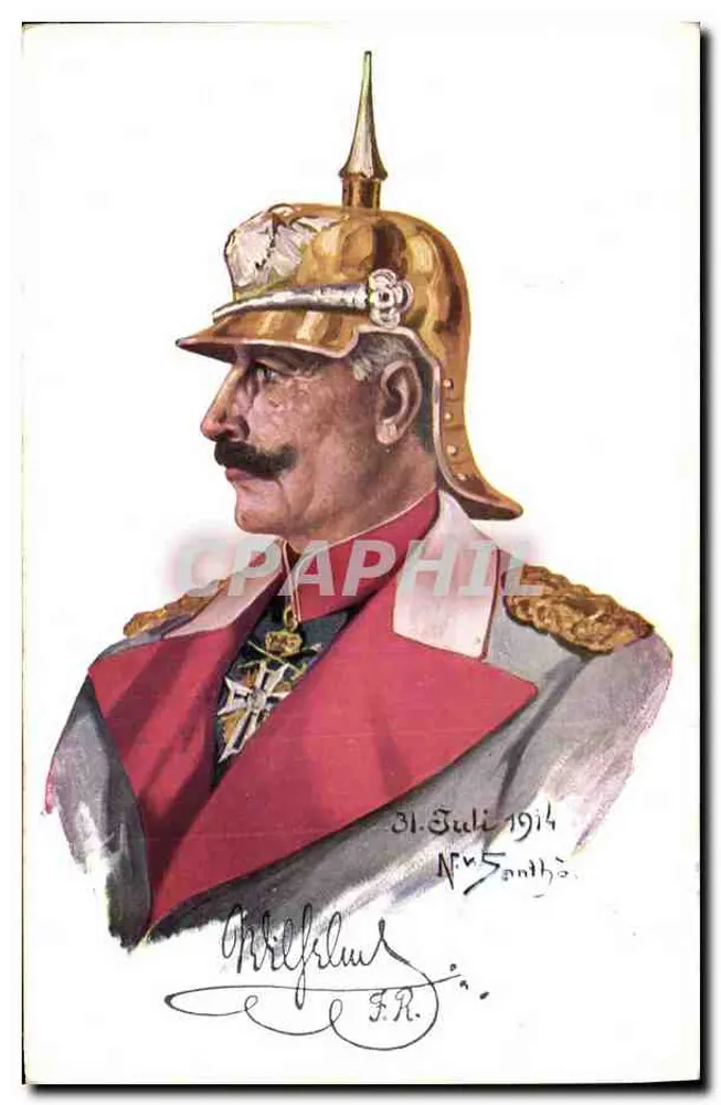 Ritratto di un ufficiale tedesco — 31 luglio 1914 — Hermann Wolff, Berlino - Recto