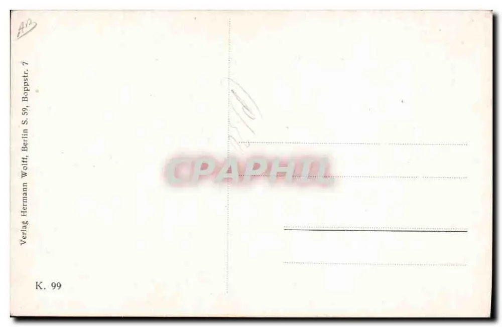 Ritratto di un ufficiale tedesco — 31 luglio 1914 — Hermann Wolff, Berlino - Verso