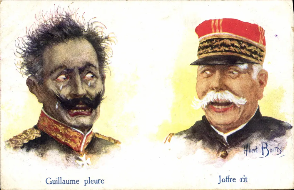 Guillaume weint — Joffre lacht — Albert Beerts - Vorderseite