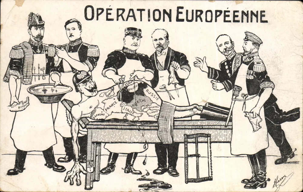 Operação Europeia — caricatura política — Harry, Paris - Frente