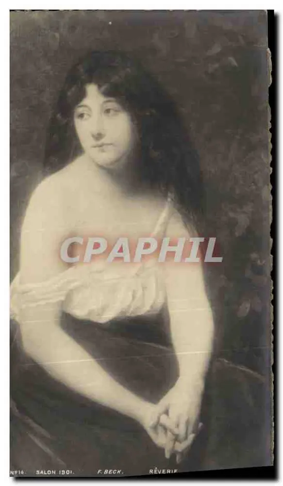 Jovem mulher — Salão 1901 — F. Beck, Réverik - Frente