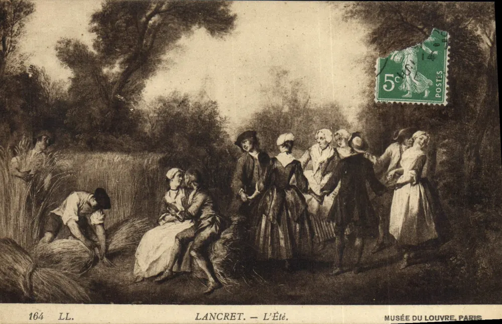 Lancret — O Verão — Museu do Louvre, Paris - Frente