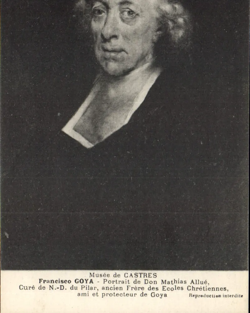 Francisco Goya — Porträt von Don Mathias Allué — Musée de Castres - Vorderseite
