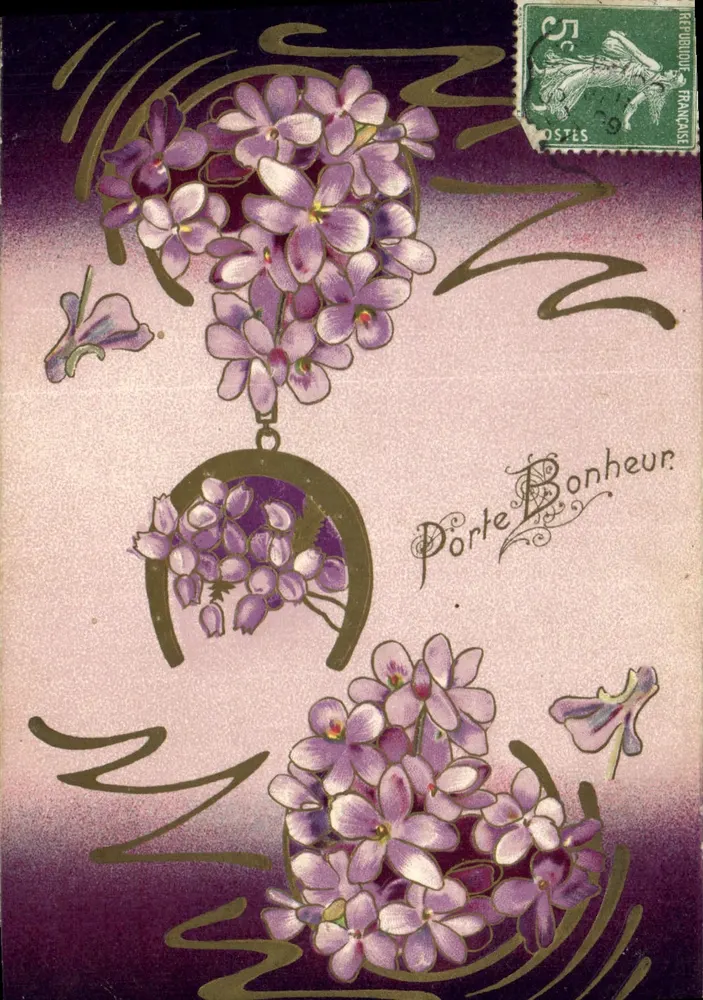 Violetas — Puerta de la Suerte — Imprenta de Correos - Anverso