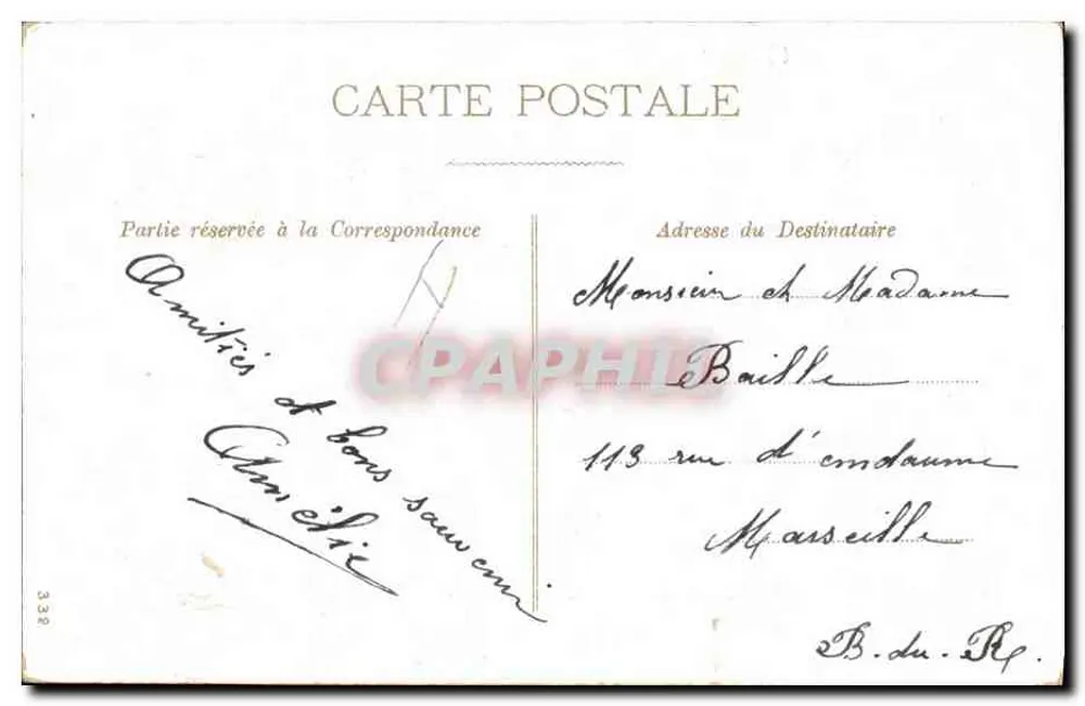 Flores e violetas — Paris — editor não visível - Verso