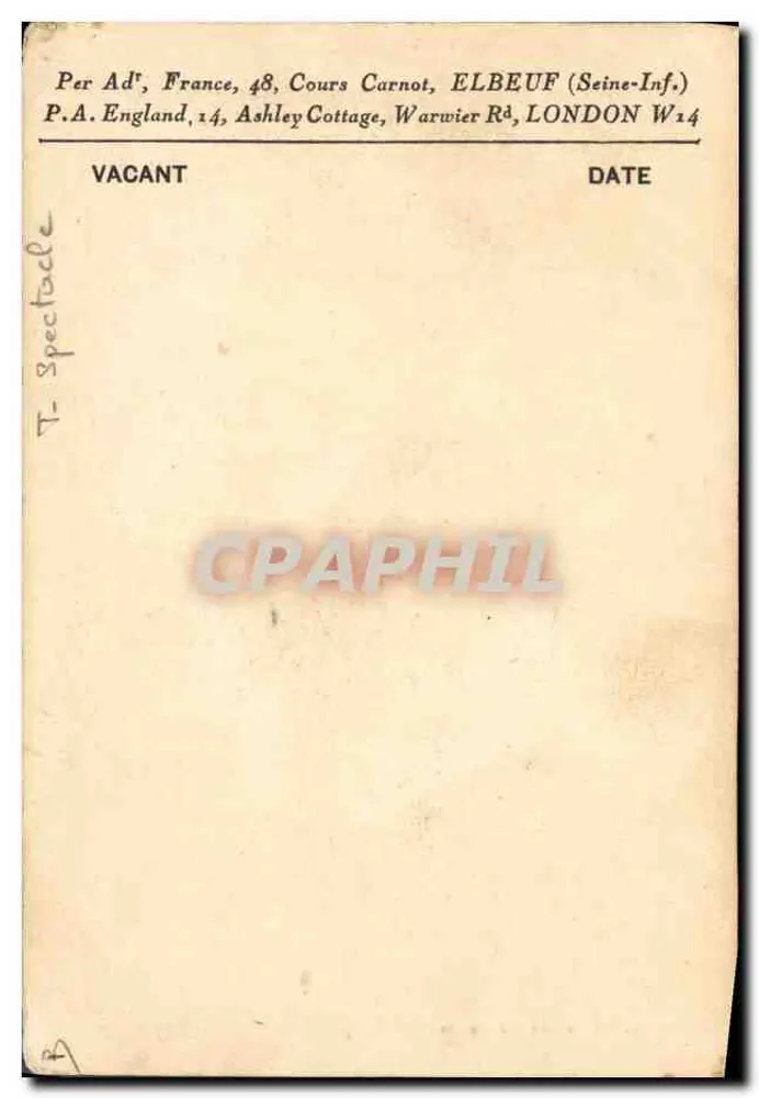 Frankie & Lady — The Original Couple — Phototypie Combier, Macou - Verso