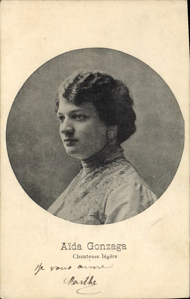 Aïda Gonzaga — Cantora leve — sem editor ou número visível - Frente