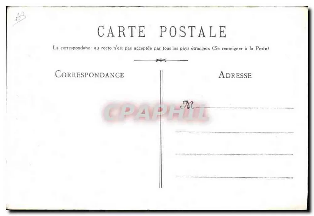 Flora Fernando — Dançarina e atriz — Carta postal publicitária - Verso