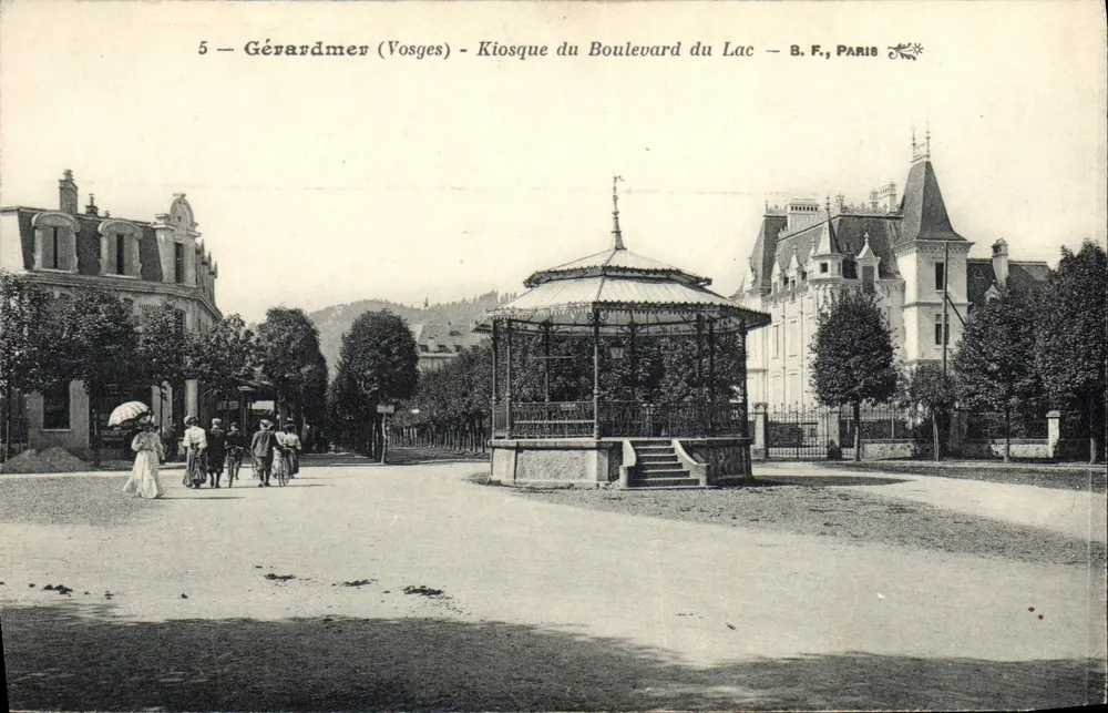 Gérardmer (Vosges) — Kiosque do Boulevard du Lac — B.F., Paris - Frente