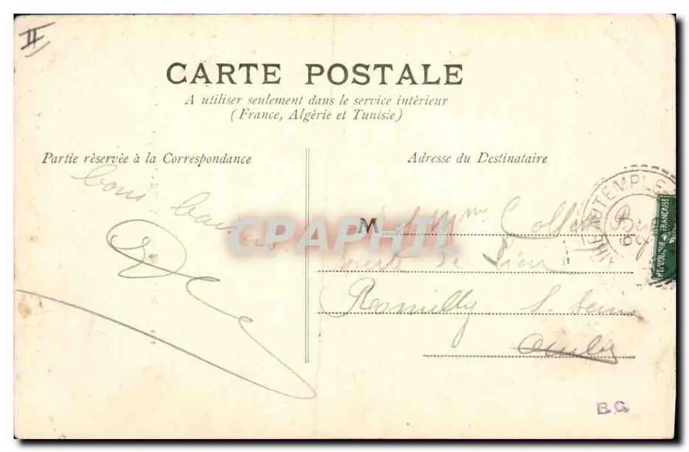 Chalons-sur-Marne — Kiosque do Jard — Fototipia Rep e Menina em Château-Thierry - Verso