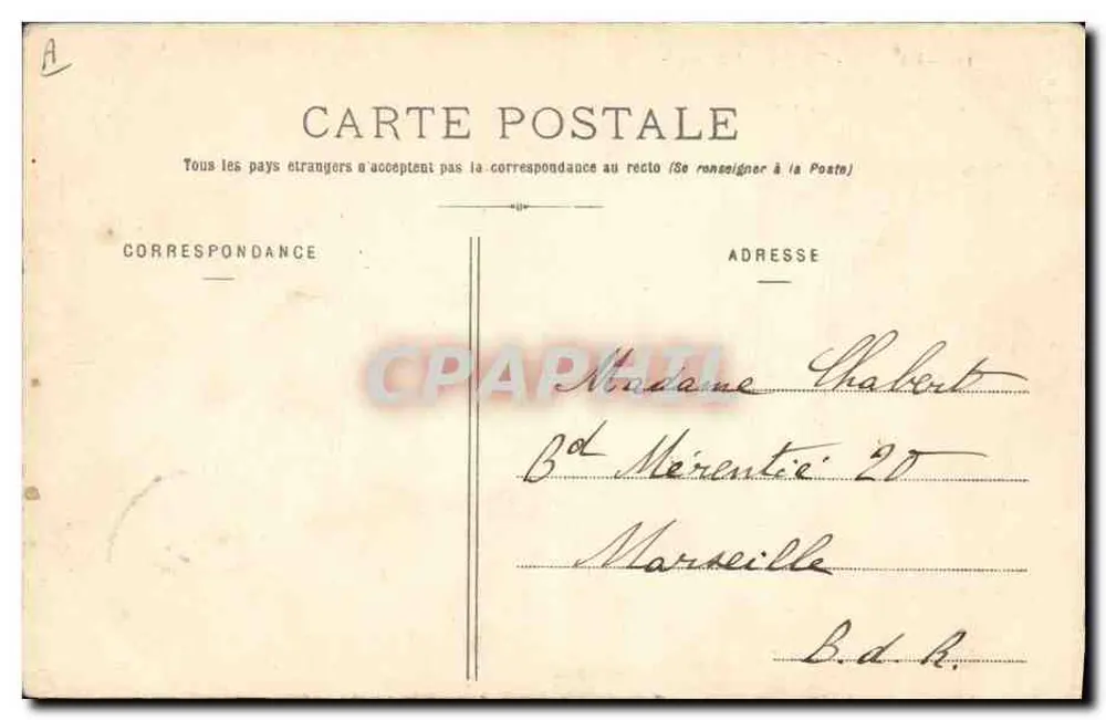 Hyères - Kiosque de música — Paul Chabert, Edição Poulalan, Hyères, n°124 - Verso