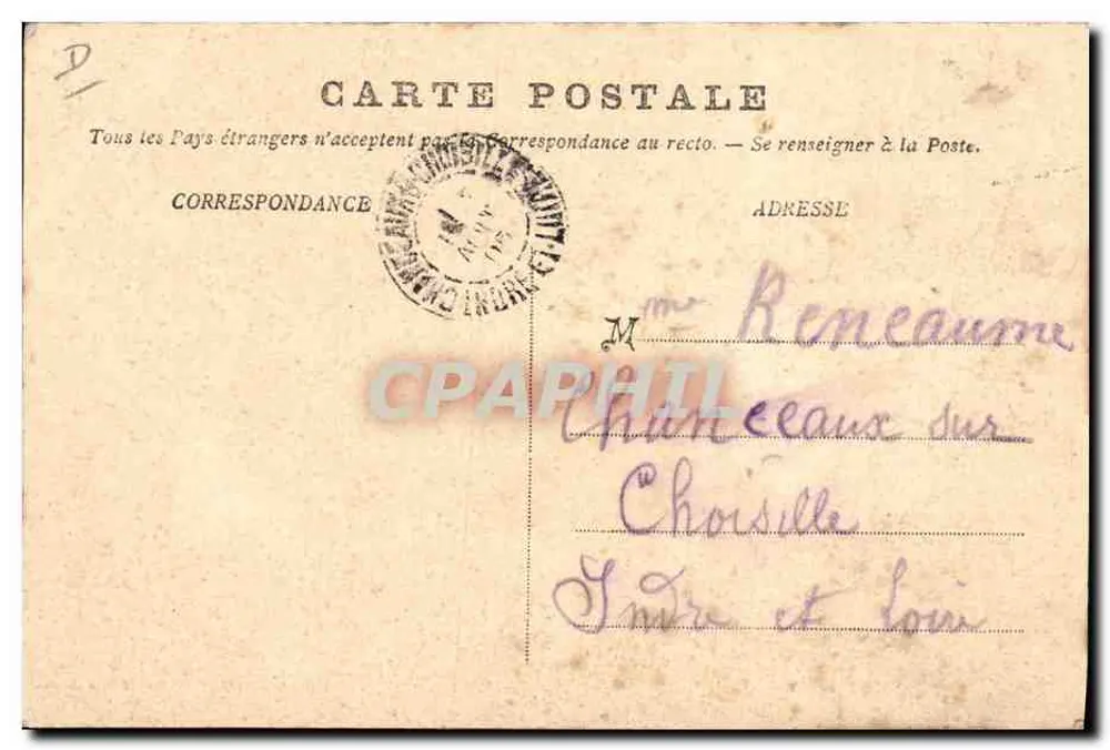 Les Pyrénées — Berger Pyrénéen — A. Villatte, éditeur, Tarbes - Verso