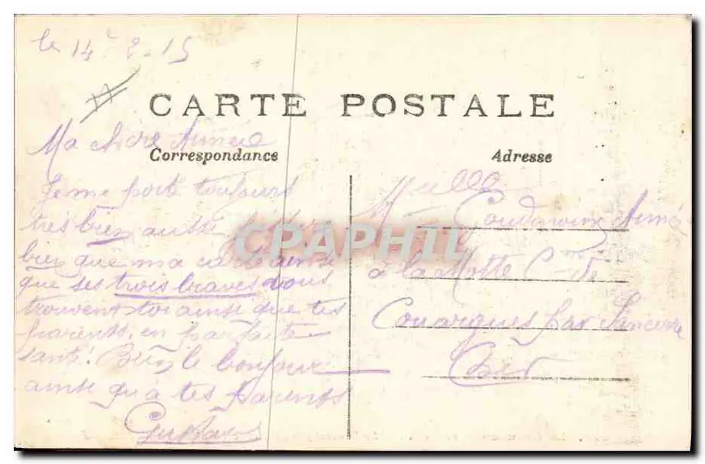 General JOFFRE und General de CASTELNAU — Der Große Krieg 1914 — Phot-Express - Rückseite