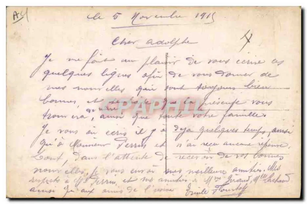 Unsere Führer — General de Castelnau, General Joffre, General Pau — Verlag J.K., Nr. 9333 - Rückseite