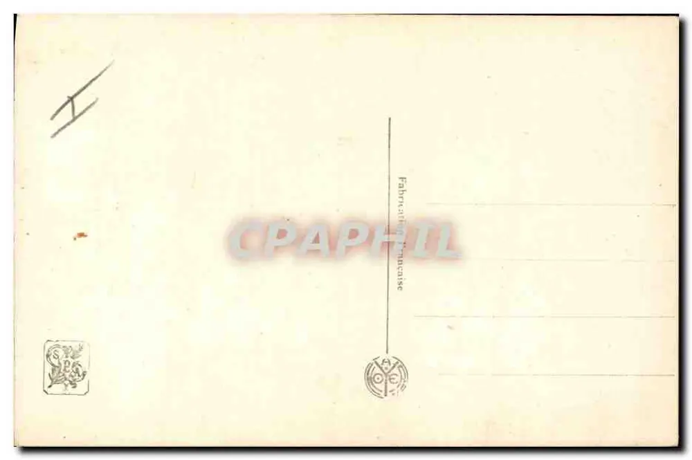 O General Fayolle — retrato militar — editor A.N. Paris, n° 709 - Verso