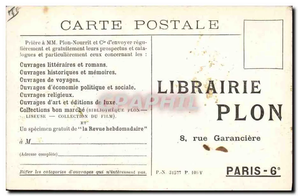 Jean Du Plessis — Comandante do "Dixmude" — sua vida heroica — Librairie Plon - Verso