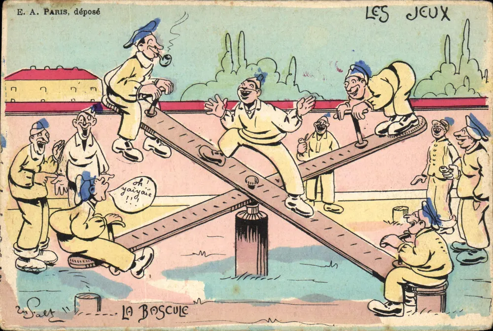 Os Jogos — A Boscule — E. A. Paris, depositado - Frente