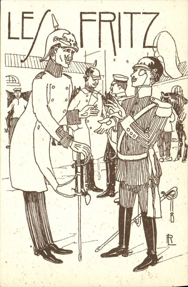 Les Fritz — caricatura militar — 94º Regimento de Infantaria - Frente