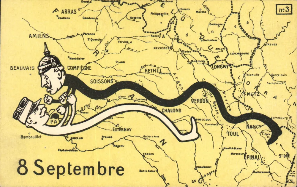 Carta postal humorística — guerra 1914-1918 — Edição Lorraine n°3 - Frente