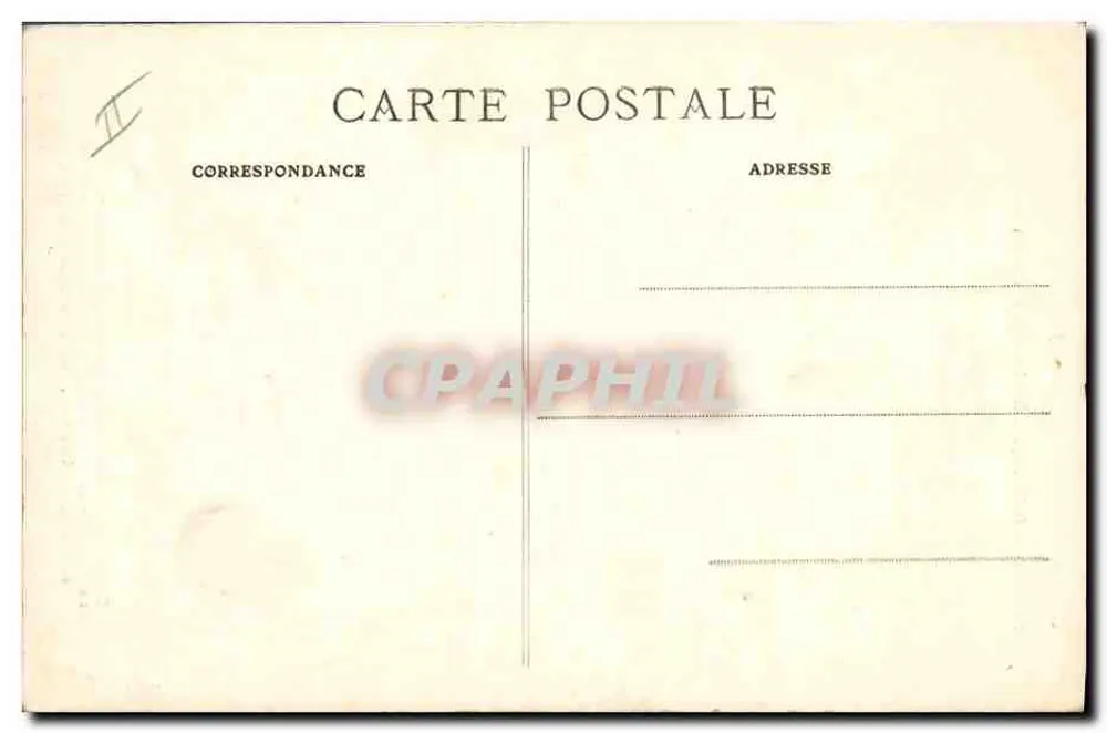 Bonaparte e Kronprinz — Modéstia alemã — Série humorística da guerra de 1914, n°58, editada pela Bilhete postal antigo - Verso