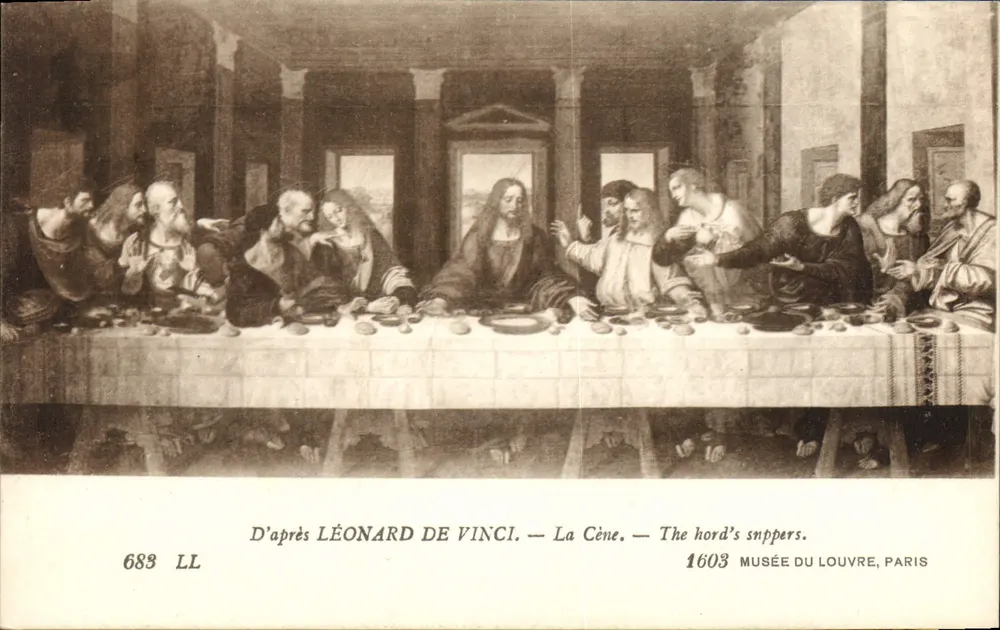 A Ceia — D'après LÉONARD DE VINCI — Museu do Louvre, Paris - Frente