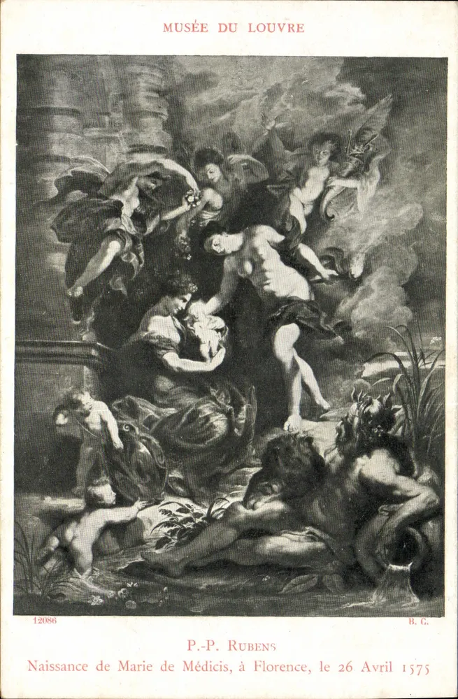 Geburt von Marie de Médicis in Florenz — P.-P. Rubens — Musée du Louvre, n° 12086 - Vorderseite