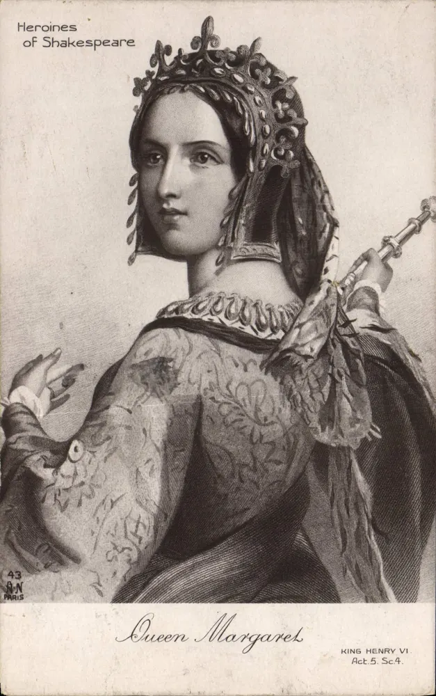 Queen Margaret — Heldinnen von Shakespeare — B.N. Paris n°43 - Vorderseite