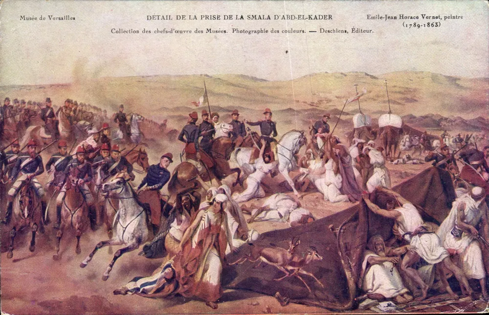 Detail der Eroberung der Smala von Abd-el-Kader — Musée de Versailles — Deschiens, Verleger - Vorderseite
