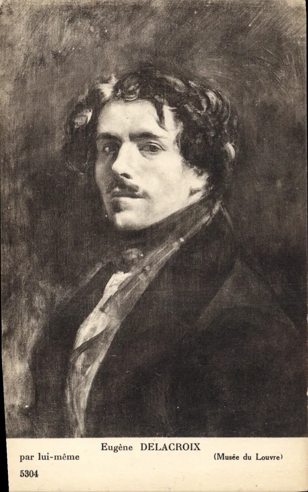 Eugène Delacroix — autoportrait — Musée du Louvre, n° 5304 - Frente