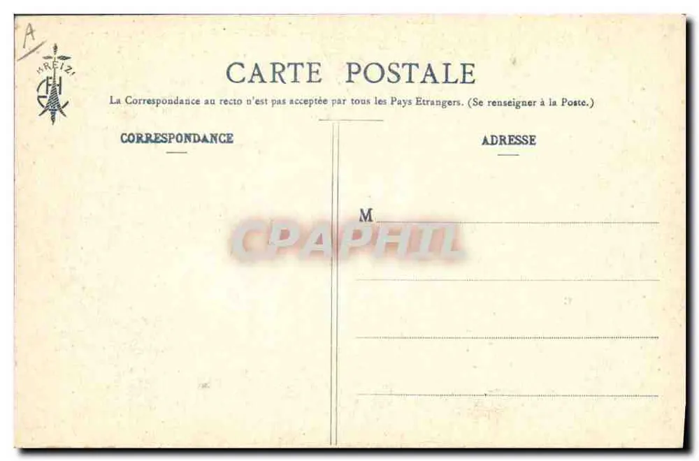 Café-Szene — 'Les Chansons de Botrel illustriert von E. Hamonic' — Nr. 1164 — La Fanchette - Rückseite