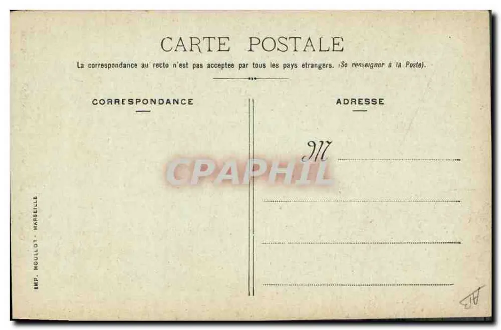 Caça — Os Esportes XXIX — Editor Moullot, Marselha - Verso
