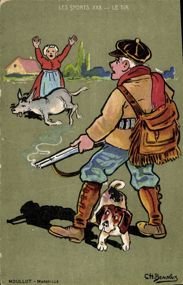O tiro — Os Esportes. XXX — C. H. Beauvais — Moullot, Marselha - Frente