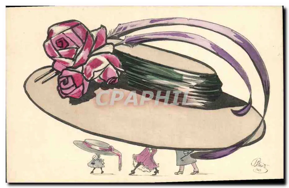 Hut mit Rosen — Illustration — B. Blunt, 1925 - Vorderseite