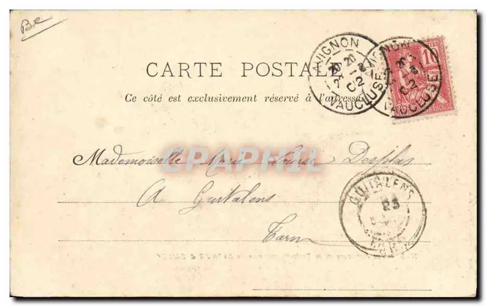 Innenansicht des Zelthippodroms von Barnum & Bailey — Imp. Courmont Frères, Paris, Nr. 5 - Rückseite