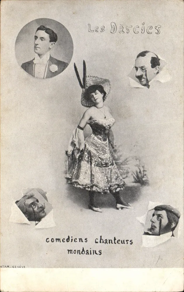 Les Darcies — comediões cantores mundanos — ATAR, GENÈVE - Frente