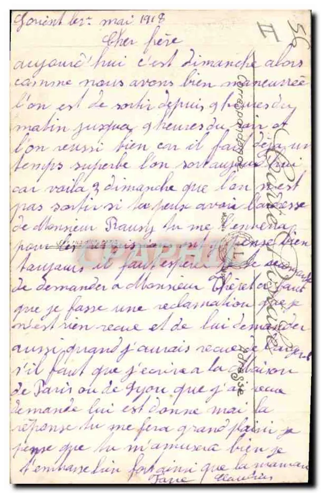 Lorient — Place Alsace-Lorraine — LL. — n°66 - Verso