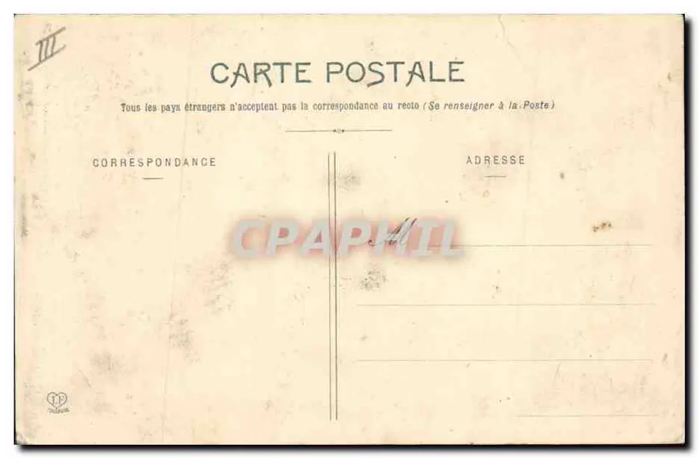 Souvenir dos Pirineus — Cauterets, Lago de Gaube, Cachoeira, Cão dos Pirineus — Editor: C. P. G. (nº 140) - Verso