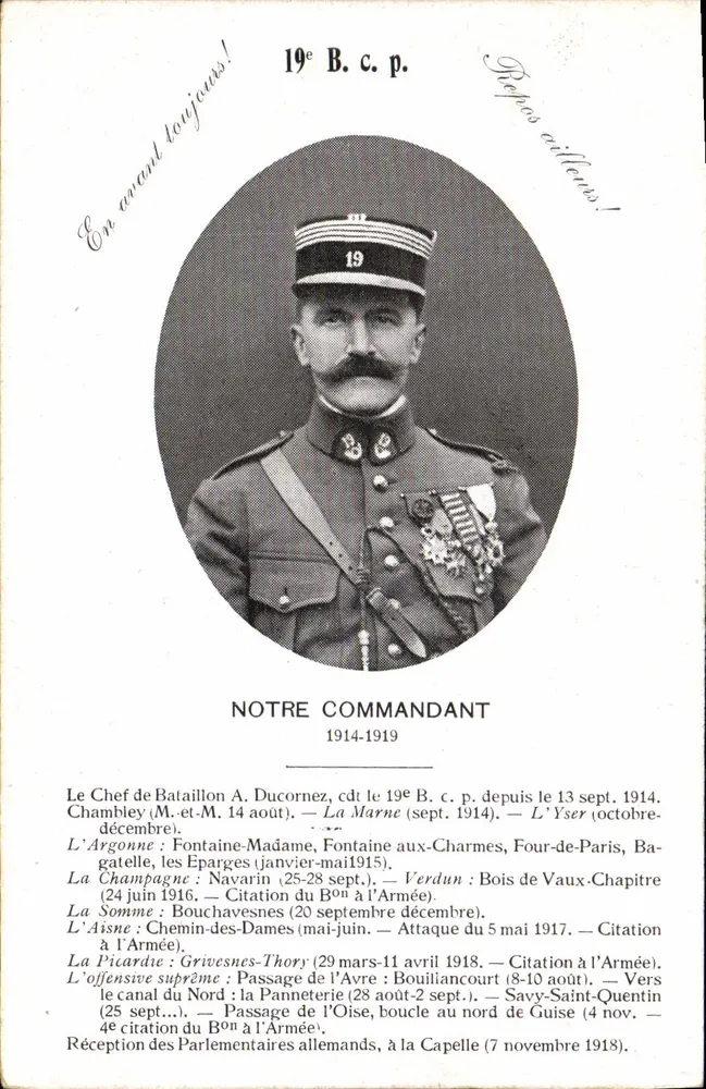 Nosso Comandante — 19º Batalhão de Caçadores a Pé — 1914-1919 - Frente