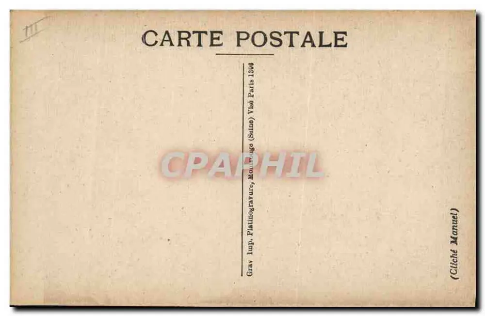 Geral Gérard — retrato militar — Grav. Imp. Platinographie, Montreuil (Seine) - Verso