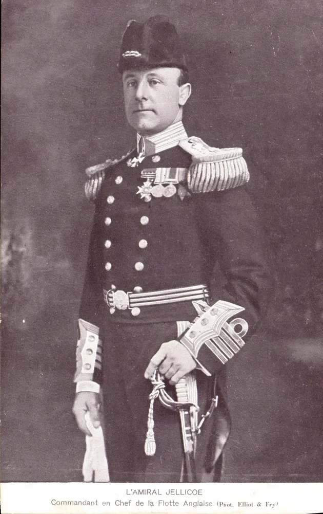 Admiral Jellicoe — Kommandant der britischen Flotte — Verleger Paot. Elliot & Fry - Vorderseite