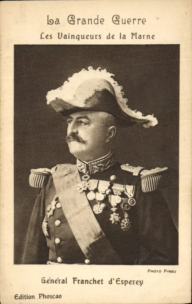 General Franchet d'Esperey — Die Sieger der Marne — Edition Phoscaeo - Vorderseite
