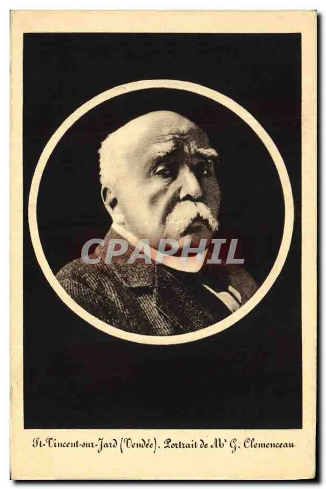 St-Vincent-sur-Jard (Vendée) — Portrait von Herrn G. Clemenceau - Vorderseite