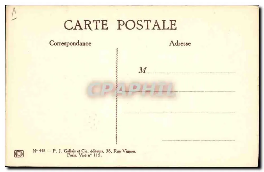 Espectáculo de rua — caricatura — P. J. Gallais et Cie, n° 445 - Verso