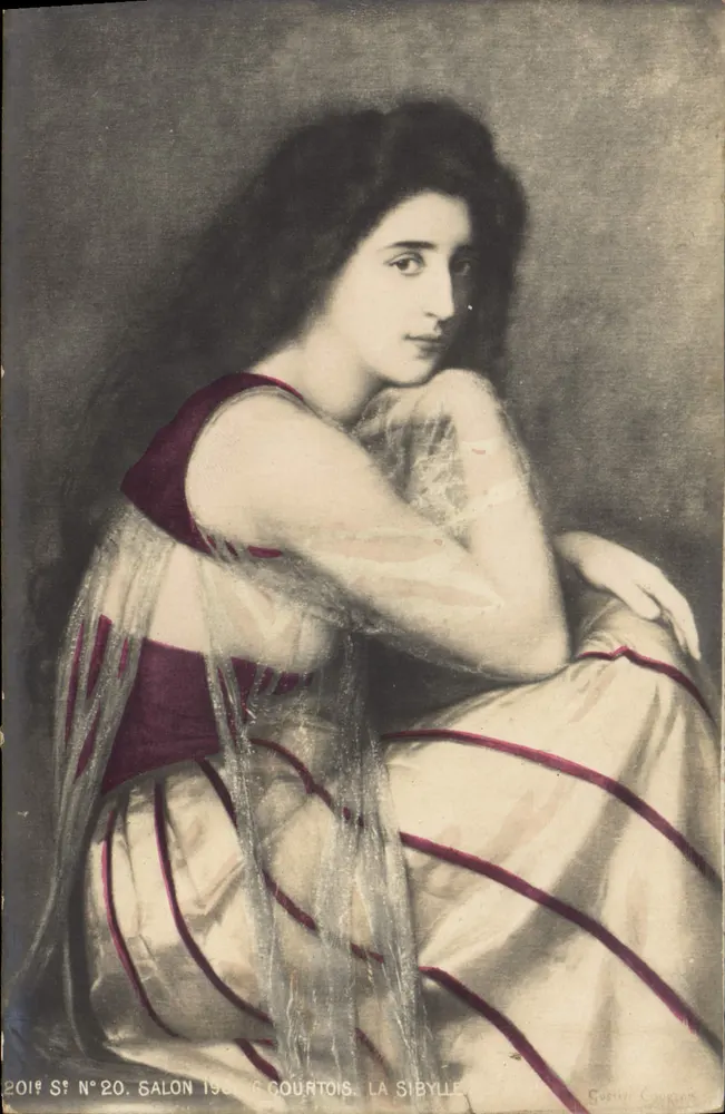 Die Sibylle — Salon 1901, C. Courtois, Nr. 20 — G. Courtois - Vorderseite