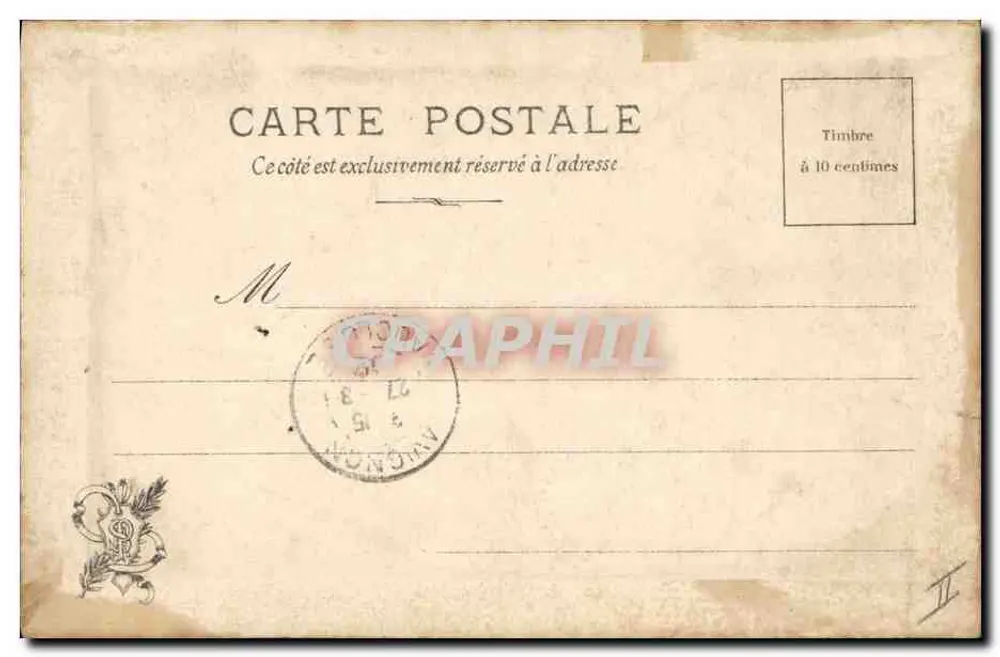 Die Sibylle — Salon 1901, C. Courtois, Nr. 20 — G. Courtois - Rückseite