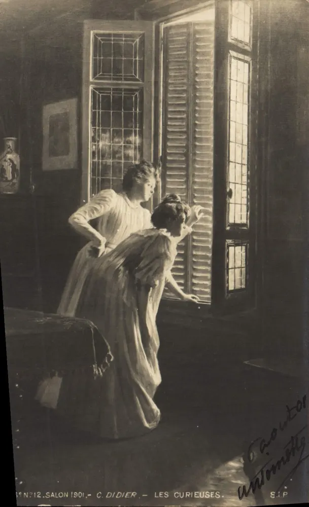 As Curiosas — Salão 1901 — C. Didier — S.I.P. - Frente