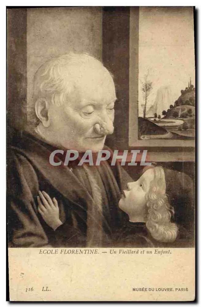 Ein Alter Mann und ein Kind — Florentinische Schule — Musée du Louvre, Paris - Vorderseite