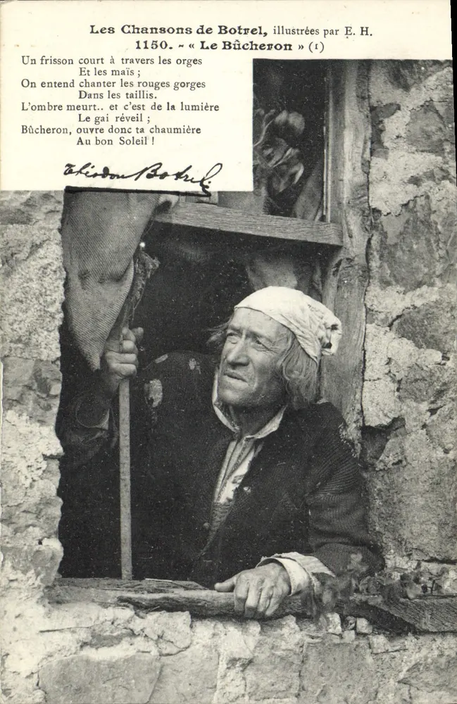 Leśnik — Piosenki Botrela, ilustrowane przez E. H. — n° 1150 - Awers
